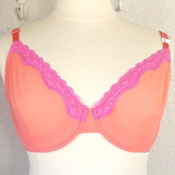 Victoria's Secret 38DDD Bra Unlined Underwired Demi Multi Way Straps - Picture 1 of 6